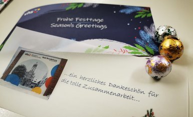 Dankeskarte zum Jahresende